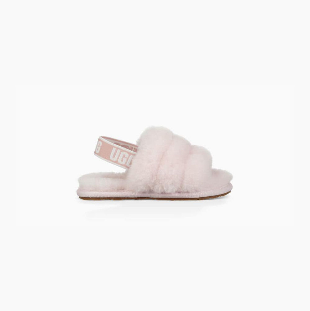 UGG Fluff Yeah - Badesandaler Barn - Grå Rosa (NO-X645)